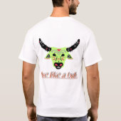 非常に素晴らしいブルTシャツデザイン Tシャツ (裏面)