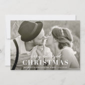 非常に結婚したなクリスマスの新婚者の休日カード シーズンカード (正面)