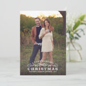 非常に結婚したなクリスマス%PIPE%の休日の写真カード シーズンカード (スタンド正面)