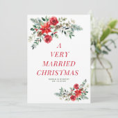 非常に結婚した休日のフローラ結婚の発表 カード (スタンド正面)