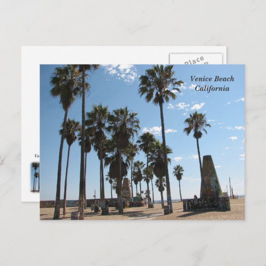 非常に美しいヴェネツィアビーチはがき！ ポストカード (正面/裏面)