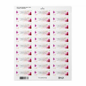 非常に美しい水のカラーフローラ ラベル (フルシート)