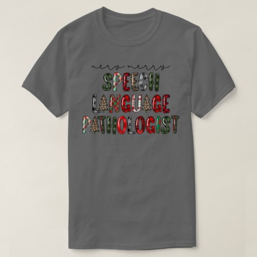 非常に美しい言語病理学者レオパードChri Tシャツ (デザイン正面)