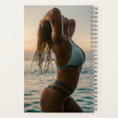 非常に美しく熱いモデルノートブック ノートブック (裏面)