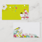 非常に美しく、かわいいスタイルの名刺のテンプレート 名刺 (正面/裏面)