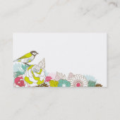 非常に美しく、かわいいスタイルの名刺のテンプレート 名刺 (裏面)