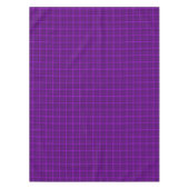 非常に美し市松模様にい紫の明るいパターン テーブルクロス (正面)