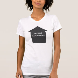 非常に習慣性の女性のロゴのTシャツ Tシャツ