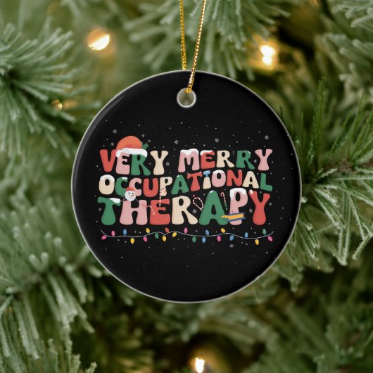 非常に職業メリーセラピークリスマスOTクリスマス セラミックオーナメント (ツリー)