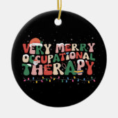 非常に職業メリーセラピークリスマスOTクリスマス セラミックオーナメント (正面)