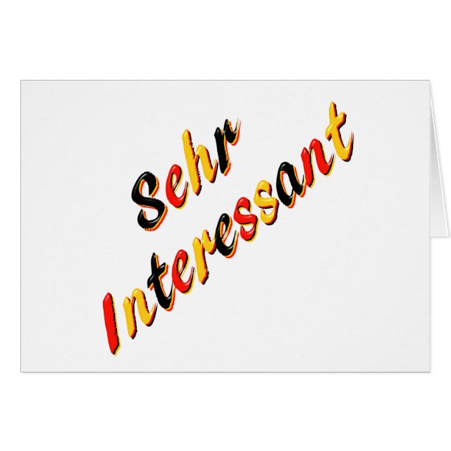 非常に興味深いカード (正面横)