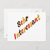 非常に興味深いポストカード ポストカード (正面/裏面)