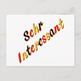 非常に興味深いポストカード ポストカード