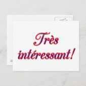 非常に興味深いポストカード ポストカード (正面/裏面)