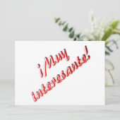 非常に興味深い招待 招待状 (スタンド正面)