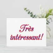 非常に興味深い招待 招待状 (スタンド正面)