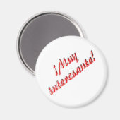 非常に興味深い マグネット (正面/裏面)