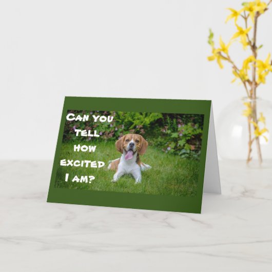 非常に興奮し、あなたの誕生日が幸せであることを願う カード (黄色い花)