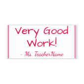 "非常に良い仕事!" +カスタムインストラクター名 セルフインキングスタンプ (デザイン)