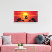 非常に良い夕日 | Zazzle_Growshop。 キャンバスプリント (インサイチュ (リビング))