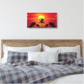 非常に良い夕日 | Zazzle_Growshop。 キャンバスプリント (インサイチュ (寝室))