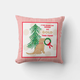 非常に良い金ゴールドドッグクリスマス装飾用クッション クッション