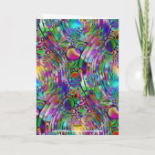 非常に色鮮やかな抽象芸術型枠第1条 カード (裏面)