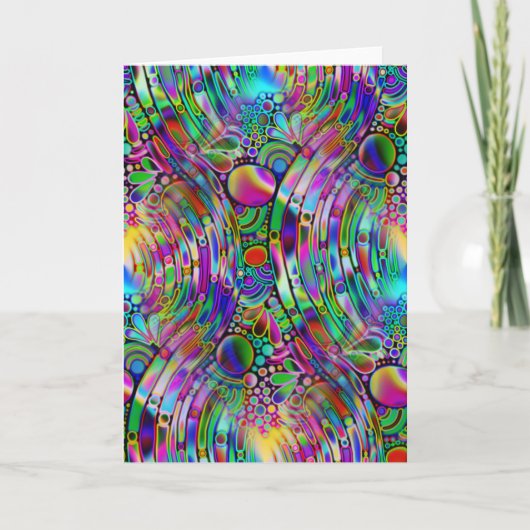 非常に色鮮やかな抽象芸術型枠第1条 カード (正面)