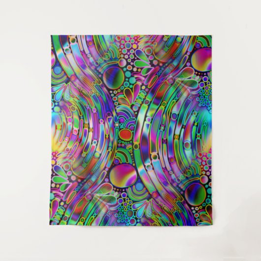 非常に色鮮やかな抽象芸術型枠第1条 タペストリー (正面)