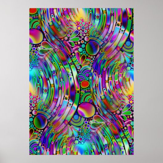 非常に色鮮やかな抽象芸術型枠第1条 ポスター (正面)