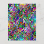非常に色鮮やかな抽象芸術型枠第1条 ポストカード (正面)