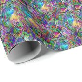 非常に色鮮やかな抽象芸術型枠第1条 ラッピングペーパー (ロールコーナー)