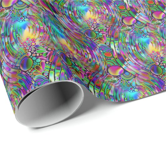 非常に色鮮やかな抽象芸術型枠第1条 ラッピングペーパー (ロールコーナー)
