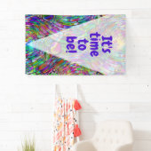 非常に色鮮やかな抽象芸術型枠第1条 横断幕 (インサイチュ)