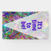 非常に色鮮やかな抽象芸術型枠第1条 横断幕 (横)