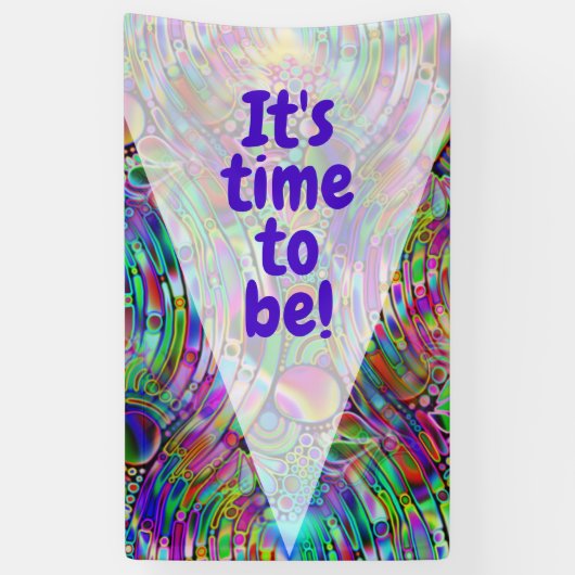 非常に色鮮やかな抽象芸術型枠第1条 横断幕 (縦)