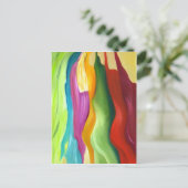 非常に色鮮やかな抽象芸術絵画の。 ポストカード (スタンド正面)