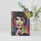 非常に複雑なメディアのコラージュ ポストカード (スタンド正面)