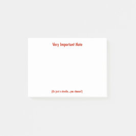 非常に要注意事項の付箋 ポストイット