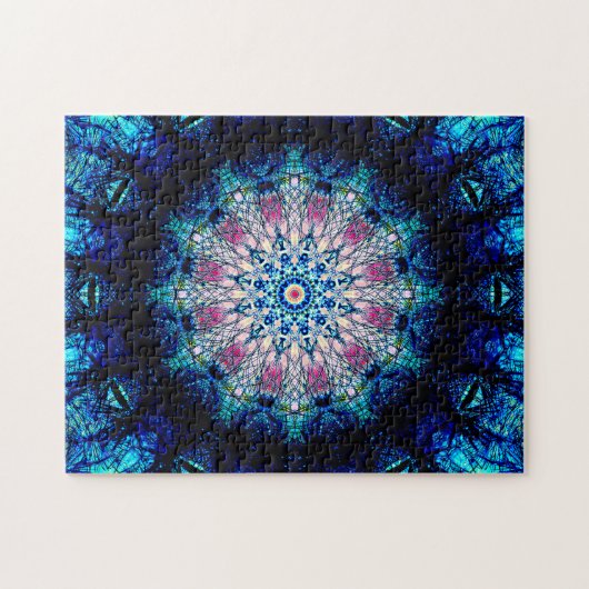 非常に詳しい星形の曼荼羅|の抽象芸術 ジグソーパズル (横)