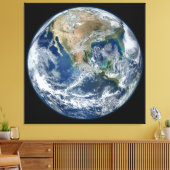 非常に詳細な地球 |大理石（青） キャンバスプリント (インサイチュ (リビング))