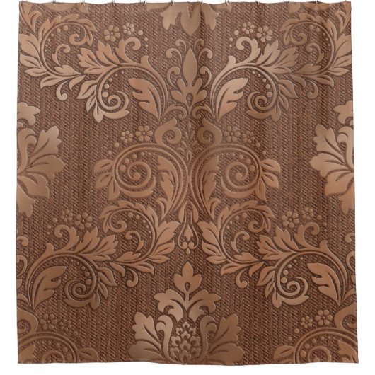 非常に詳細な抽象芸術テクスチャまたグランジは背景 シャワーカーテン (正面)