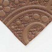 非常に詳細な抽象芸術テクスチャまたグランジは背景 フリースブランケット (角)