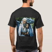 非常に詳細の天のフェニックス黒とAのために Tシャツ (裏面)