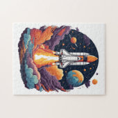 非常に詳細ロケット打ち上げ,失った銀河系 ジグソーパズル (横)