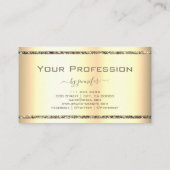 非常に豪華な金ゴールド効果グリッタースパークルスター 名刺 (裏面)