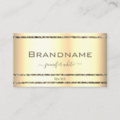 非常に豪華な金ゴールド効果グリッタースパークルスター 名刺 (正面)