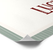 非常に赤メリーちゃんシャワー歓迎サイン ポスター (角)