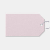 非常に軽いベビーピンクギフトラベル ギフトタグ (正面(横))