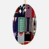 非常に軽快なクリスマスのオーナメントを持って下さい セラミックオーナメント (右)